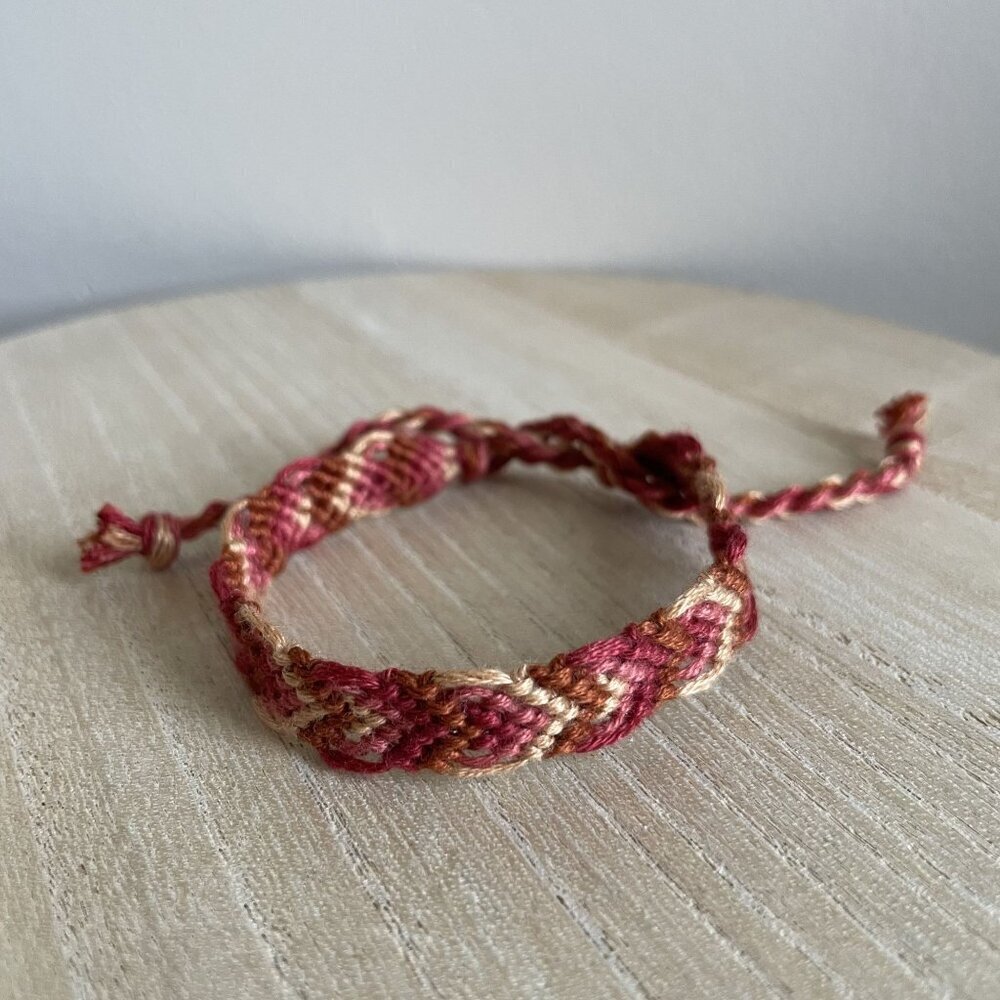 Roux Bracelet, anklet, trendy, comfortable, tie, embroidery thread, woven, gift,
